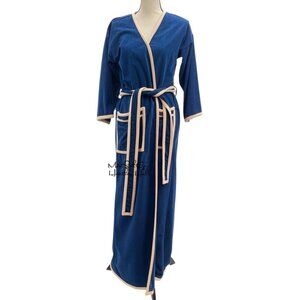 Vintage 1970's Montgomery Ward Belted Maxi Robe Size Small SEE DESCRIPTION